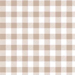 Medium Buffalo Plaid in Sand