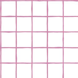 Windowpane in Wisteria on White