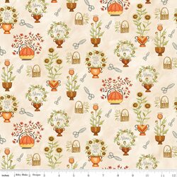 Cut Flowers in Cream