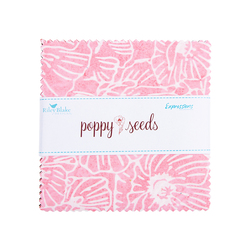 Expressions Batiks Poppy Seeds 5" Square Pack