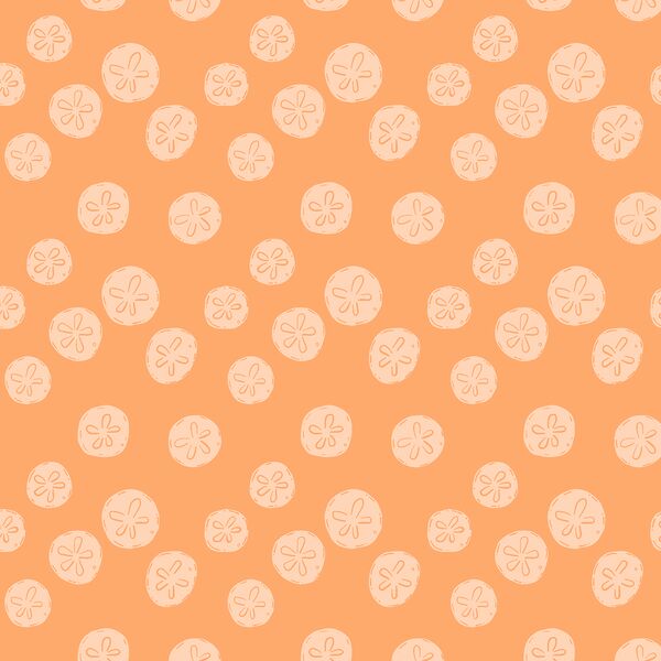 Sand Dollars in Sunrise Orange