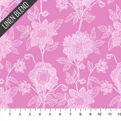 Stitched Dahlia in Fuchsia