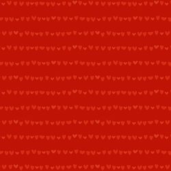 Striped Hearts in Red