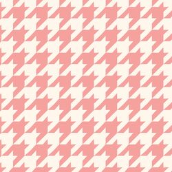 Houndstooth in Bubble Gum