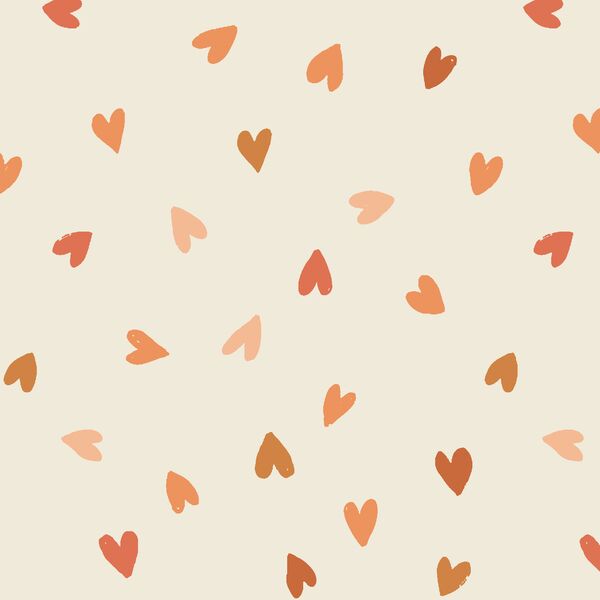 Large Tossed Hearts in Love