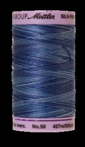Evening Blue (9085-9812) - Silk Finish Cotton Multi 50wt - 500 Yards