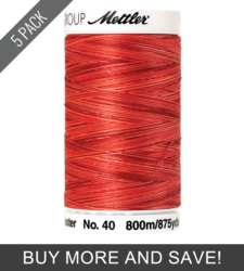 Fiesta Orange (4880-9924) - Poly Sheen Multi - 875 Yards (5 Pack)
