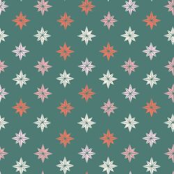 Bon Bon Christmas Stars in Pine Green