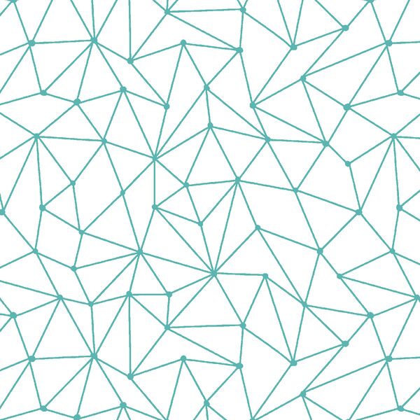 Astral Nights in Seafoam on White