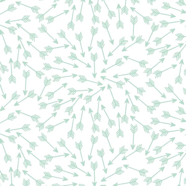 Arrows in Mint on White