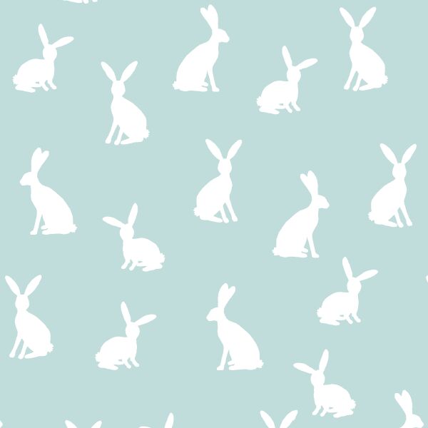 Cottontail Silhouette in Glacier Blue