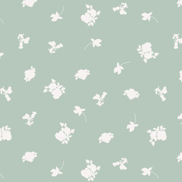 Flower Shadows in Soft Aloe