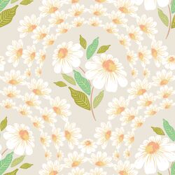Daisy Arches in Parchment