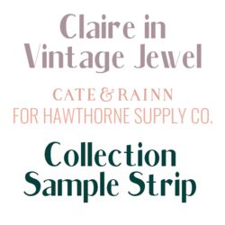 Claire in Vintage Jewel Sample Strip