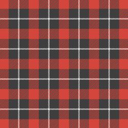 Tartan Plaid in Classic Red