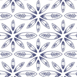 Mangrove Flowers in Indigo