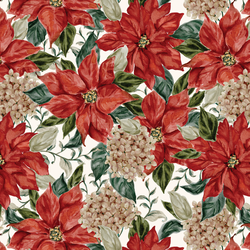 Poinsettia Bloom in Ivory