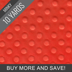Minky Dimple Dot in Salmon - 10 Yard Quick Cut