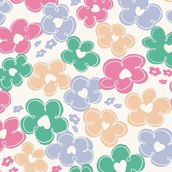 Daisy Heart in Sherbet