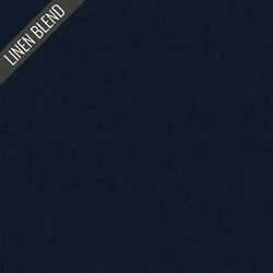 Solid Linen Blend in Navy