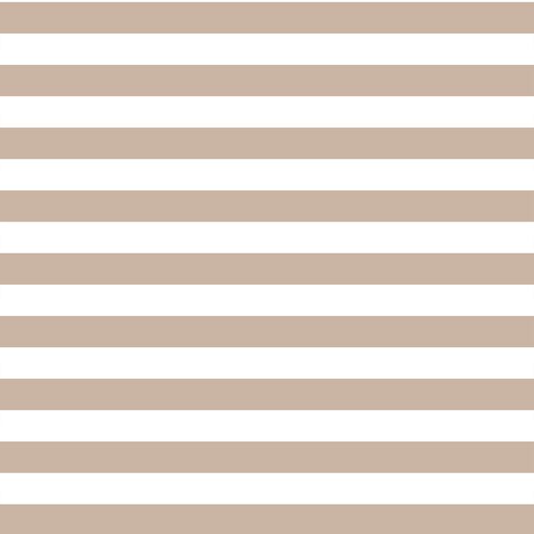 Horizontal Candy Stripe in Sand