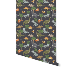 Dinosaurs in Slate Blue