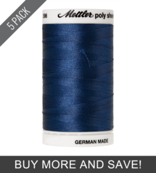 Slate Blue (2596-3732) - Poly Sheen - 875 Yards (5 Pack)