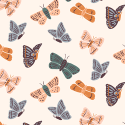 Large Fall Moths in Ember