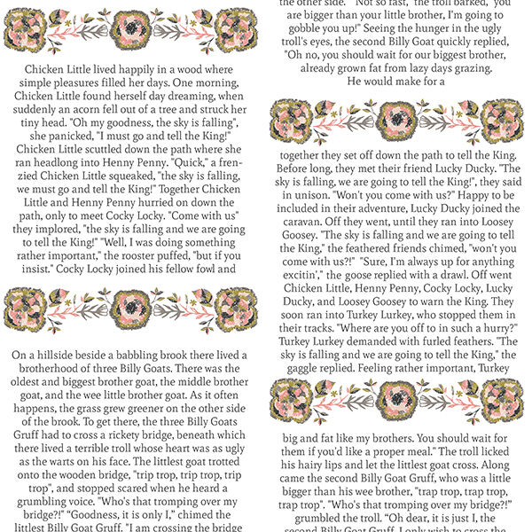 Fabled Text in Harvest