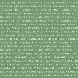 Santa Names in Mistletoe