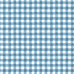 Whimsical Gingham in Sky Blue
