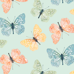 Butterflies in Summer Sky