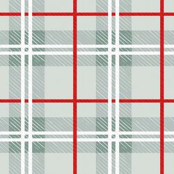 Tartan in Mist and Red