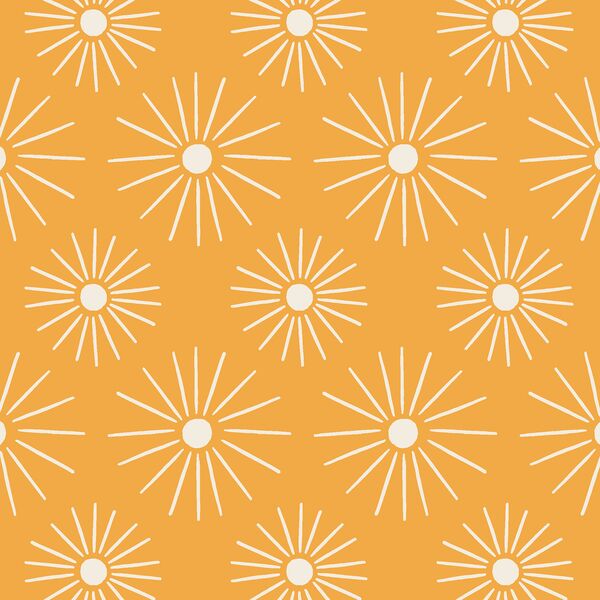 Sunburst in Sunbleached on Sunshine Yellow