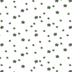 Star Light in Kale on White