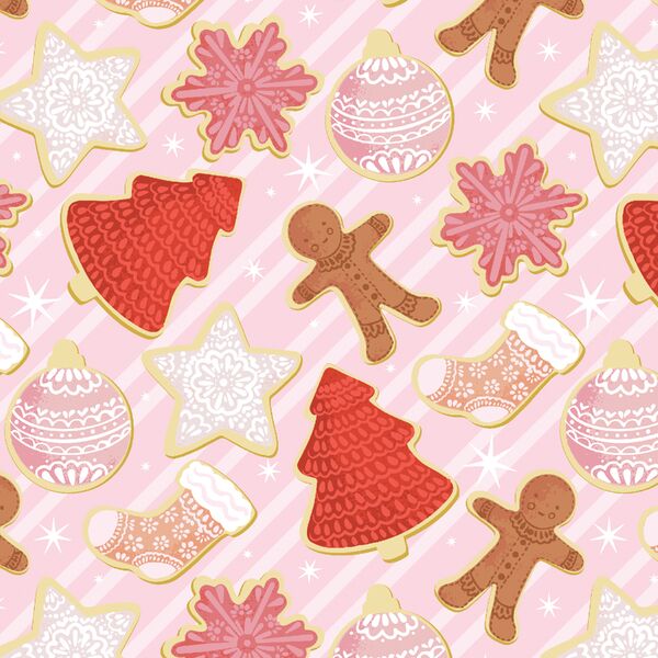 Christmas Cookies in Hollyberry