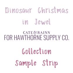 Dinsoaur Christmas in Jewel Sample Strip