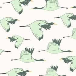 Flying Cranes in Cloud