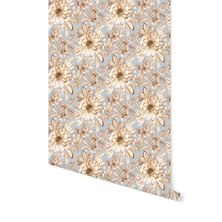 Ethereal Sunflowers in Light Slate