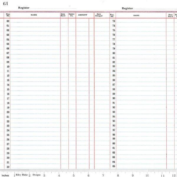 Ledger Paper in White