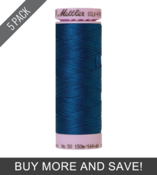 Colonial Blue (9105-0024) - Silk Finish Cotton 50wt - 164 Yards (5 Pack)