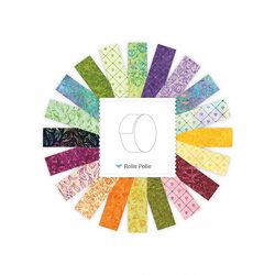 Expressions Batiks 2.5" Strip Roll in Charm & Splendor