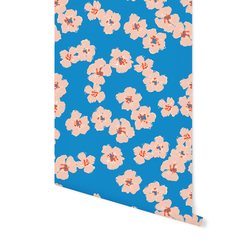 Blossoms in Primary Blue