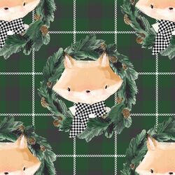 Fox on Tartan Plaid in Cedar Green
