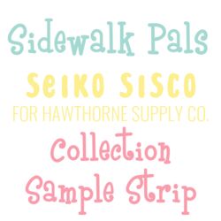 Sidewalk Pals Sample Strip