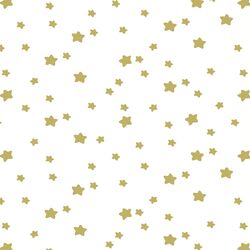 Star Light in Brass on White