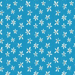 Painterly Daisies in Blue