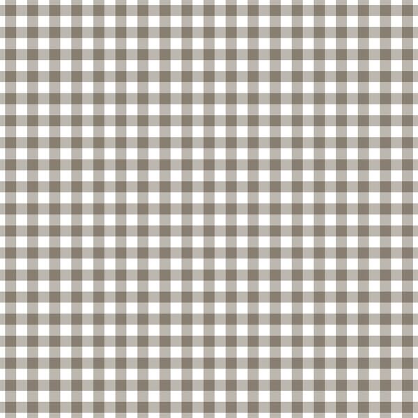 Western Gingham in Saddle