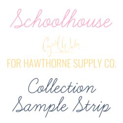 Schoolhouse Sample Strip