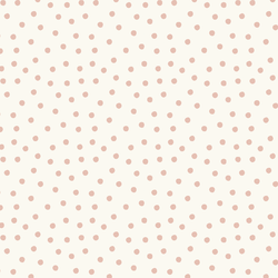 Tossed Polka Dot in Powder Pink on Cream